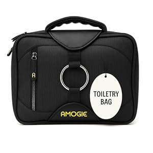Toiletry Travel Kit for Men – Hanging Shaving Ba...