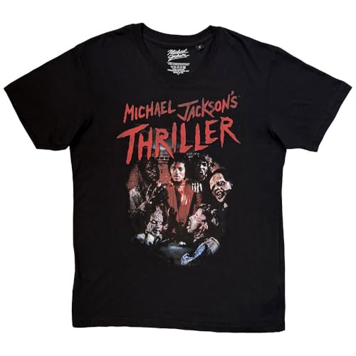 Image of Rock Off officially licensed products Michael Jackson Thriller Zombies Men's Black T-Shirt