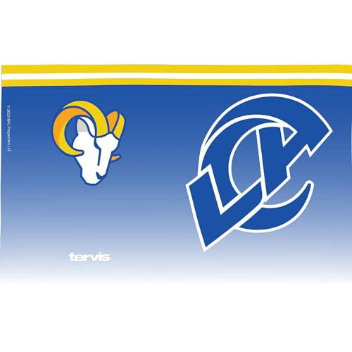 Image of Tervis NFL Los Angeles Rams - Forever Fan Made in USA Double Walled Insulated Tumbler Travel Cup Keeps Drinks Cold & Hot, 16oz, Classic
