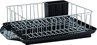 Farberware Classic 3-Piece Dish Rack, Black, 20-Inch-by-15-Inch - 5238259