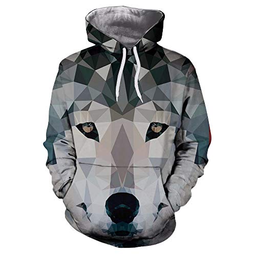 Sweat à capuche enfant 3D loup, le cadeau idéal pour pull de sport