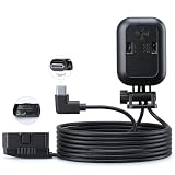 Inefala Dash Cam Auto Cavo di Alimentazione OBD2 per Dash Cam USB Tipo C, Kit di Installazione Fissa, Protezione da Bassa Tensione (11,8/11,6/11,4 V), Monitoraggio Radar, 3 Metri con 3 livelli