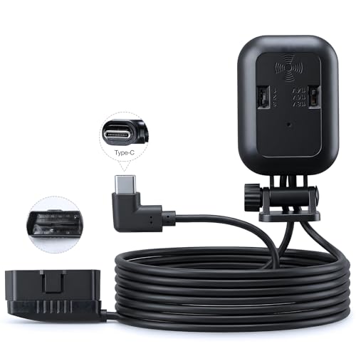 Inefala 3m Câble d'alimentation OBD pour Caméra Embarquée Type C