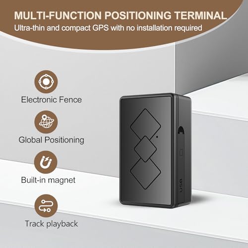Mini GPS Tracker for Vehicles,Portable Real Time Magnetic GPS Tracking Device for Car, Full Global Coverage Location Tracker for Kids,Dogs,Trucks/Person,No Subscription Required/No Monthly Fee by Oddwaxs - Used condition - Image 2