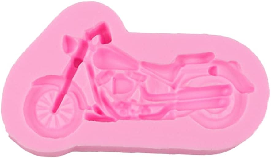 Cestony Motorcycle Silicone Molds for DIY Cake Fondant Biscuit Cookies Soap Sugar Pudding Chocolate Hard Candies Dessert Candle Decor