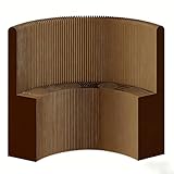 SHEUAO Pantalla De Privacidad para Interiores,Separador De Papel Tipo Panal(H150cm*W36.5cm) Brown-A