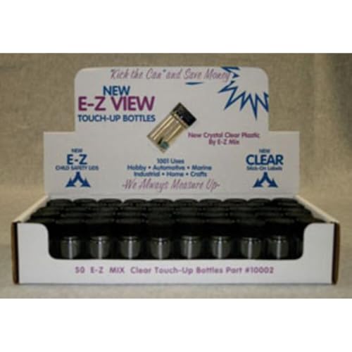 E-Z MIX 10002 E-Z Clear Touch-Up Bottle, 50 Pack