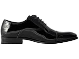 Florsheim Męska Tux Cap Toe Oxford, czarny - Czarny lakier - 41.5 EU Weit