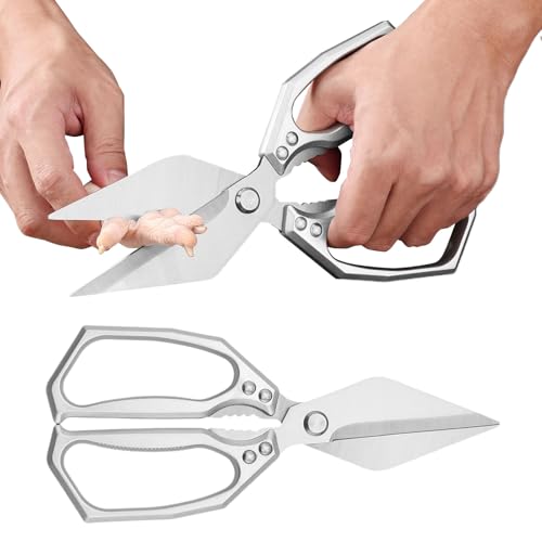 Forbici da cucina Heavy Duty | forbici da cucina universali per cuochi | 2 pezzi robusto set di forbici per pesce, noci, grigliate per professionisti appassionati di cucina pollame barbecue