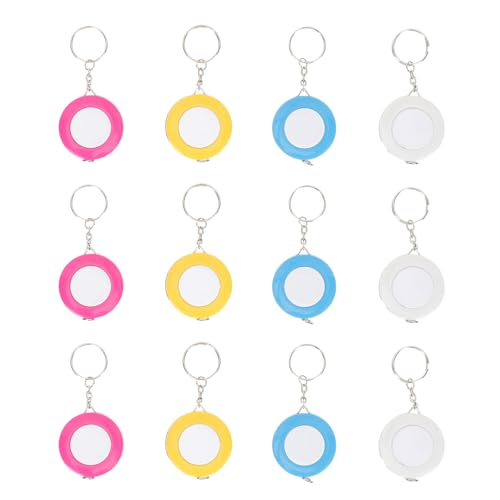 Cinta métrica llavero Kisangel 12 piezas multicolor miniatura 1