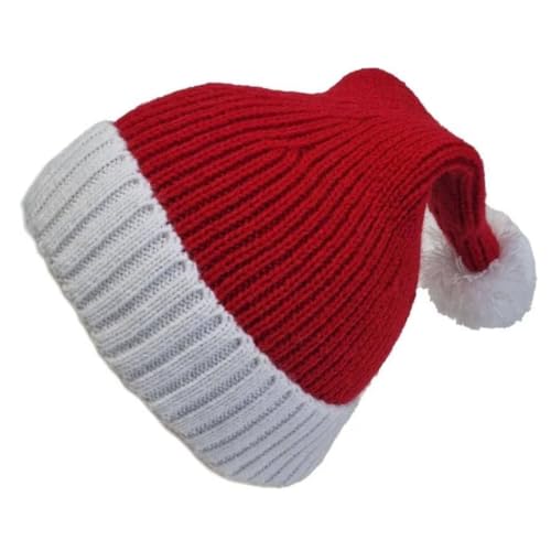 Gorro de Papa Noel, Gorro Navideño,Gorro de Santa Claus, Apto para adultos (Rojo, 3 Unidades, Bebe)