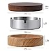Wooden Ashtray with Lid for Smokers Stainless Steel Liner Ash Tray Windproof Durable Easy to Clean Cool Ashtrays for Indoor or Outdoor Use, Patio, Office & Home