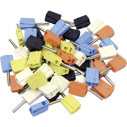 Preisvergleich Produktbild WAGO Bananenstecker Stecker, gerade Stift-Ø: 4mm Schwarz, Gelb, Blau, Weiß, Orange 50St.