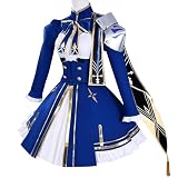 NEATMOA Honkai Star Rail × Fate Stay Night Inspired Saber Style Cosplay Costume Anime Outfit for Women Halloween Comic Con (Blue, L)
