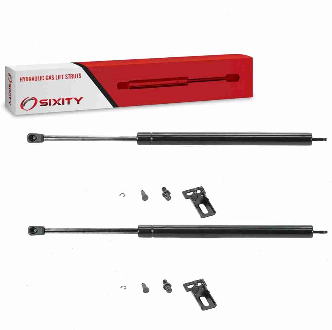 Sixity Auto 2 pc Lift Supports Struts Compatible with SG314009 819-5552 G0004856 55075704AB 55074782 G0004857 55075705AB 55074783 - Gas Springs Shocks Props Arms Rods Dampers