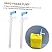 VOSAREA Plastic Bucket Dispenser Pump Industrial Fluid Pump Hand Press Easy to Use Install Smooth Surface