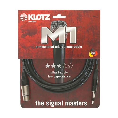 Câble XLR femelle Jack TRS 10m M1 Pro idéal pour l'agencement de studio