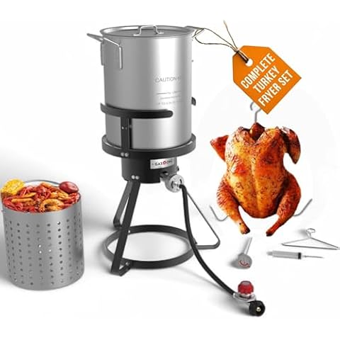 GasOne B-5155-RED 30QT Turkey Fryer Set Cover