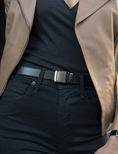 SlideBelts Women's Skinny Ratchet Belt2