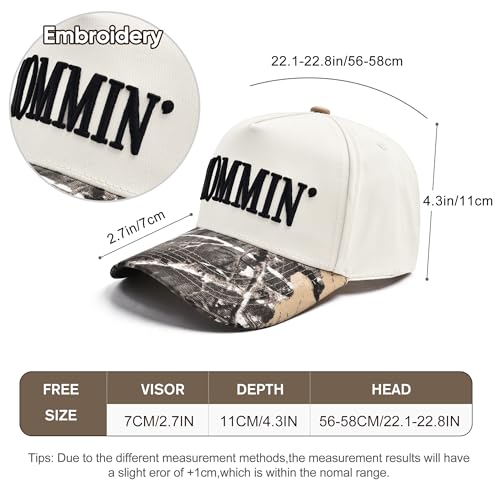 Image of Women's Mommin Trucker Hat - Vintage Two-Tone Ponytail Baseball Cap, Embroidered Adjustable Hat, Great Gift for Mom & Women