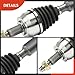 A-Premium Pair (2) CV Axle Shaft Assembly Compatible with Jeep Cherokee 2014-2018, For AWD Models with Off Road Suspension, Front Driver and Passenger Side