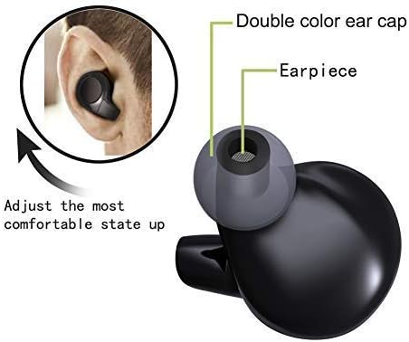 Mini Invisible Bluetooth Earbud,V4.1 Stereo Wireless Bluetooth Earphone with Built-in Mic,Sports Noise Cancelling in-Ear Headphone for iPhone Samsung and Other Android Phones (bb0)