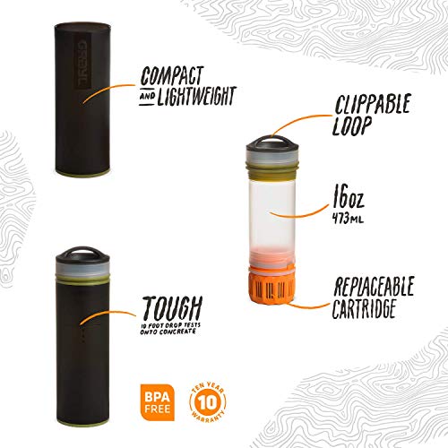 GRAYL Ultralight Water Purifier [+ Filter] Bottle (Camo Black) - Thumbnail 7
