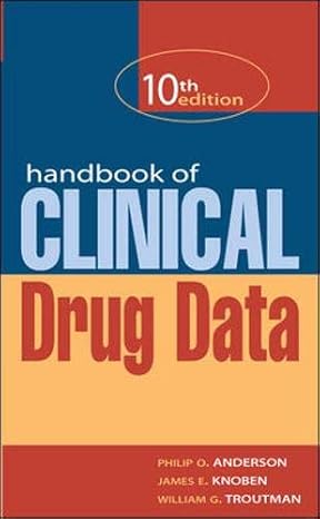 Handbook of Clinical Drug Data book cover