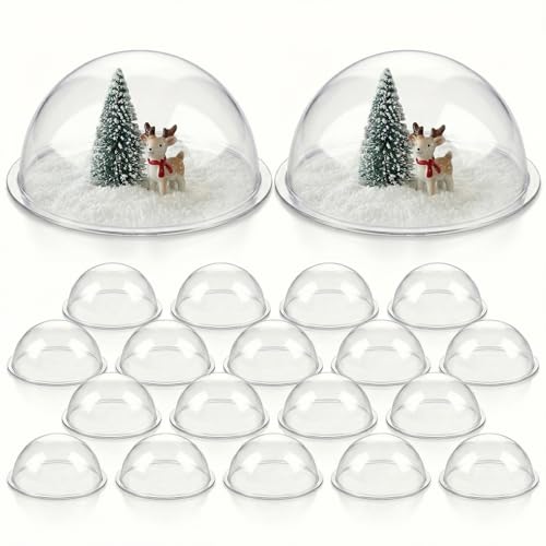 KGCGJVB 20 Pcs Plastic Domes for Crafts