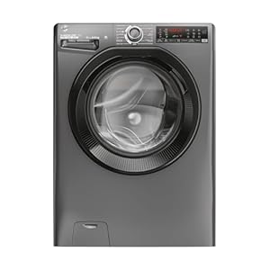 Hoover H-WASH&DRY 350 Freestanding Washer Dryer, 8 Kg Wash + 6 Kg Dry, 1400 RPM, Combined Cycle Class D, Wi-Fi & Bluetooth, Auto Care & Steam Care Pro, Anthracite, 60x54x85 cm - H3DPS4866TAMBR80