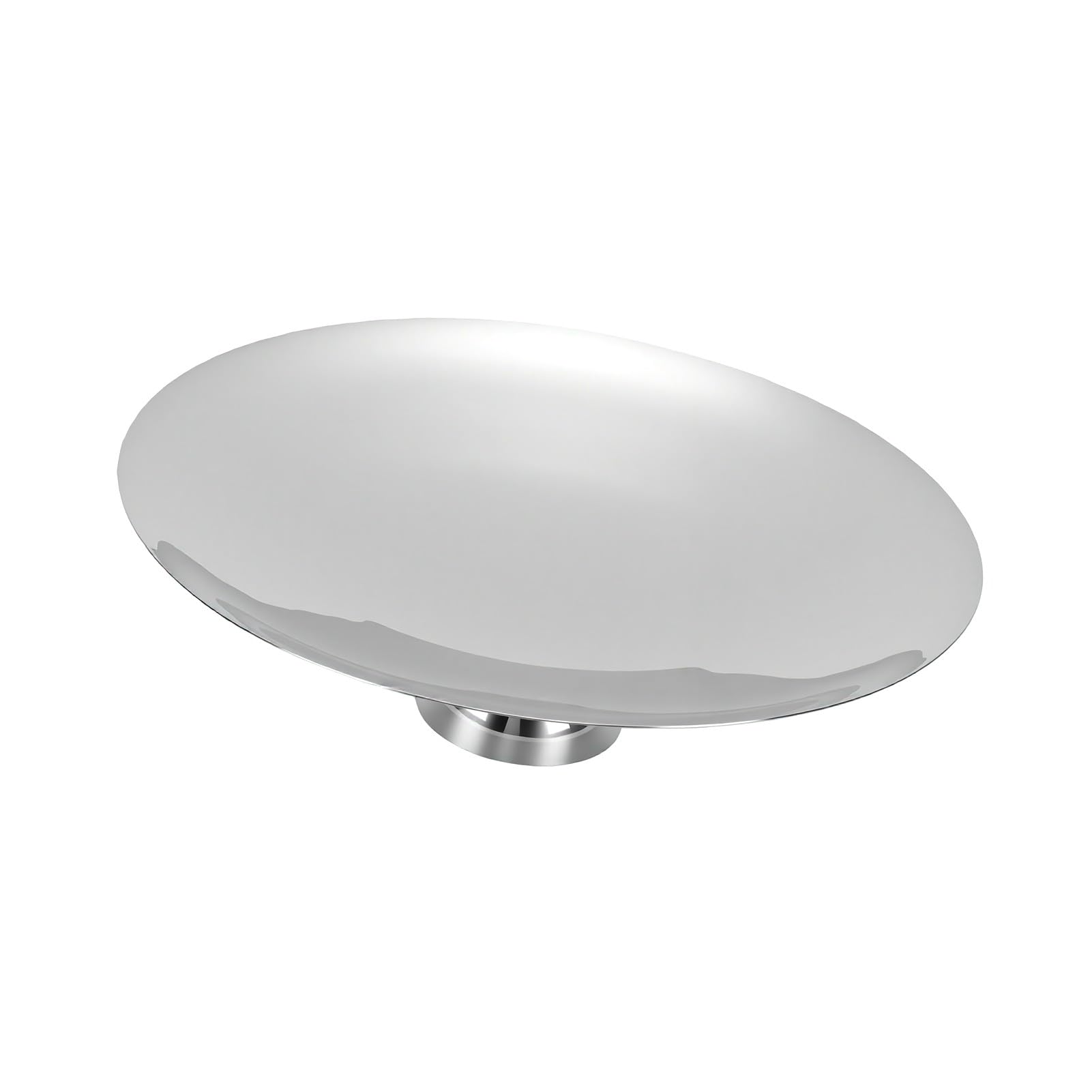 Generic Bandeja para Servir con Patas de Acero Inoxidable, Elegante Plato Expositor para Fiestas en la Cocina del Hogar, 30 Cm, 1 Unidad