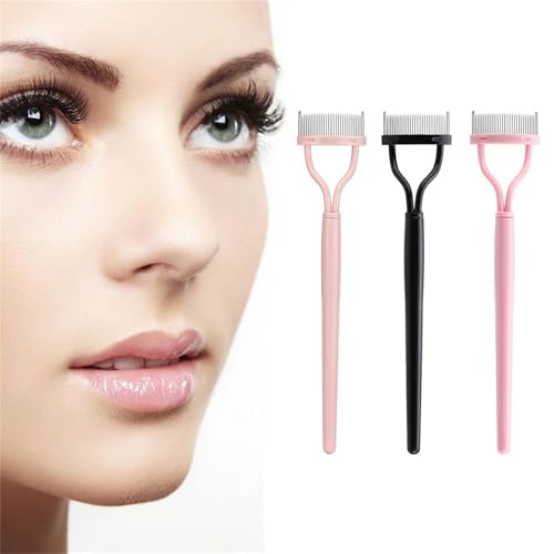Eyelash Comb Separator Eye Lash Separator Definer Mascara Applicator With Covers Arcs Designed Mascara Brush