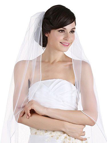 SAMKY Satin Rattail Cord Edge Veil image