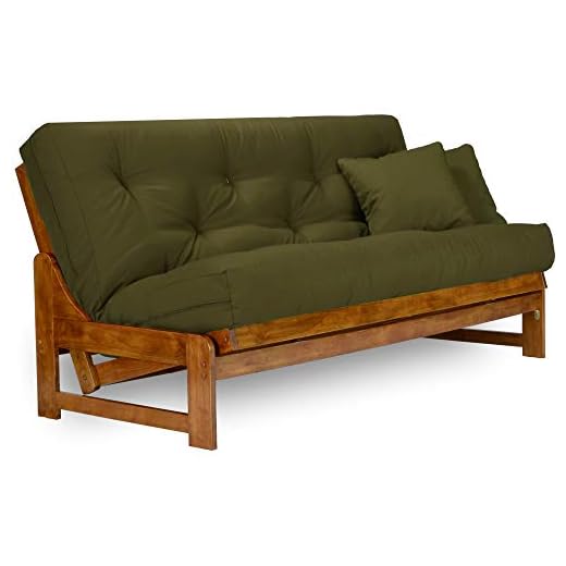 Nirvana Futons Arden Futon Frame - Full Size (Frame Only), Solid Wood Construction