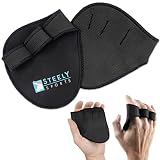 STEELY SPORTS Griff Pads fürs Krafttraining - Grip Pads Alternative zu Fitness Handschuhe - Griffpolster für Fitness, Hanteltraining, Gerätetraining u.v.m.