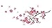 FashionBoutique Beautiful Oriental Cherry in Full Blossom, Classic Home Decal Quote,prettify Your Life!