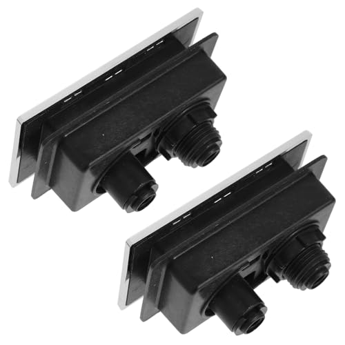 GLEAVI Botón Pulsador Doble para Tanque de Agua de Inodoro 2 Piezas ABS Resistente Compatible para Hogar y Baños Suministro Práctico para Reparación y Mantenimiento