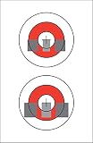 USA Made EZ2C Style 21: Gun Sight Alignment Training Paper Target, Firearm Sighting Correction...