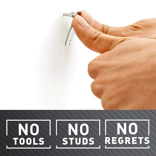 3M CLAW Cabide de parede de gesso com marcador temporário, comporta 20 kg, 4 cabides, 4 marcadores/p