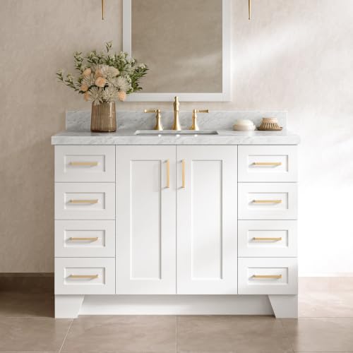 DKB Emilia 48" White Marble Vanity
