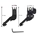 HWZ Front and Rear 45 Degree Offset BUIS Backup Fiber Optics Iron Sight Set for Picatinny 20mm werver (Black)