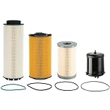 GETOPAUTO 2277129 Fuel Water Separator Filter,2234788 Oil Filter,1922496 Oil Filter Kit,K37-1029