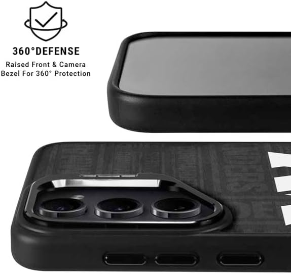 Skinit Kickstand Phone Case Compatible with Galaxy S25 Plus - Officially Licensed NFL Washington Commanders Black and White Design