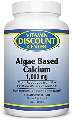 Vitamin Discount Center Algae Based Calcium, 180 Tablets