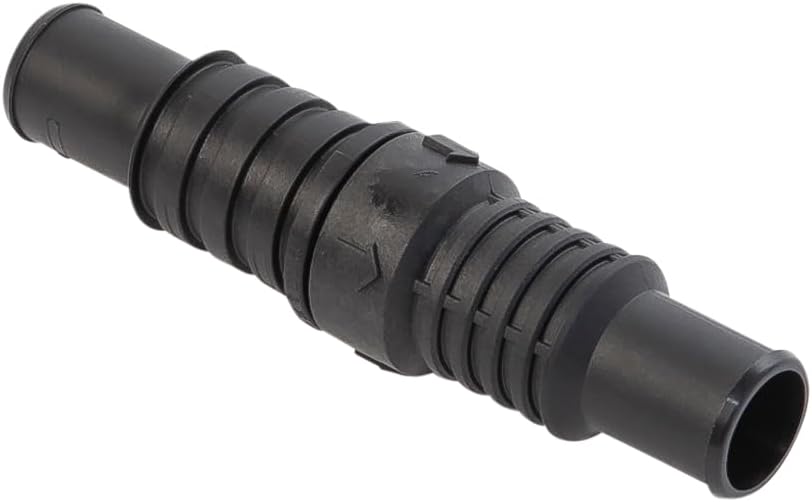 Whale LV1219 Non-Return Inline Valve, for Use with ¾-Inch and 1-Inch Diameter Pipes, Nitrile Construction, Black