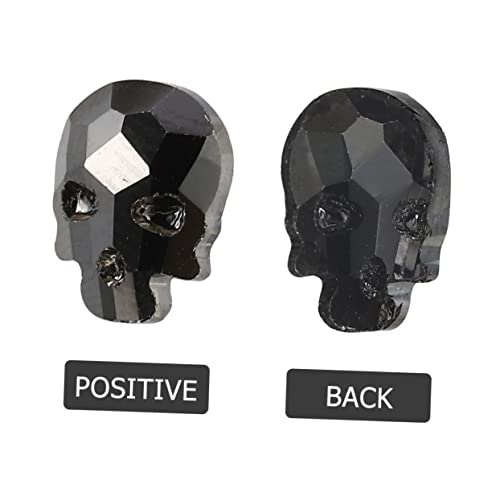 KALLORY 80 Pçs Strass Caveira Adesivos Estrela Strass Flatback Joias Para Unhas Cristais De Unhas De
