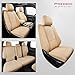 FREESOO Custom Fit Car Seat Covers Full Set for Jeep Grand Cherokee Seat Covers 2011-2021, Luxury Leather Seat Covers for SUV, Waterproof Car Cushion Protector Accessories (Beige)