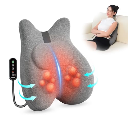 Masseur de dos shiatsu avec coussin de soutien lombaire en mousse à mémoire de forme