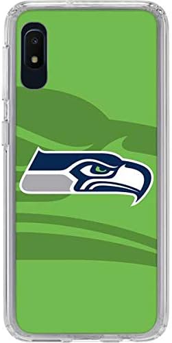 Skinit Clear Phone Case Compatible with Galaxy A10e - Officially Licensed NFL Seattle Seahawks Double Vision Design