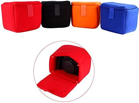 Camera Bag Dividers,DLSR Camera Bag Insert Padded Shockproof Foldable Camera Insert Protective Bag Camera Case Bag Accessory Replacement for Photographing Black, Red, Orange, Blue (Blue)